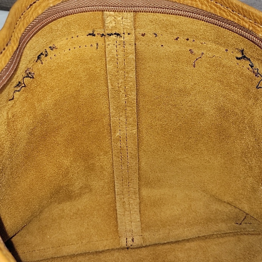 Duluth Trading Brown Pebble Leather Shoulder Bag - Picture 14 of 14